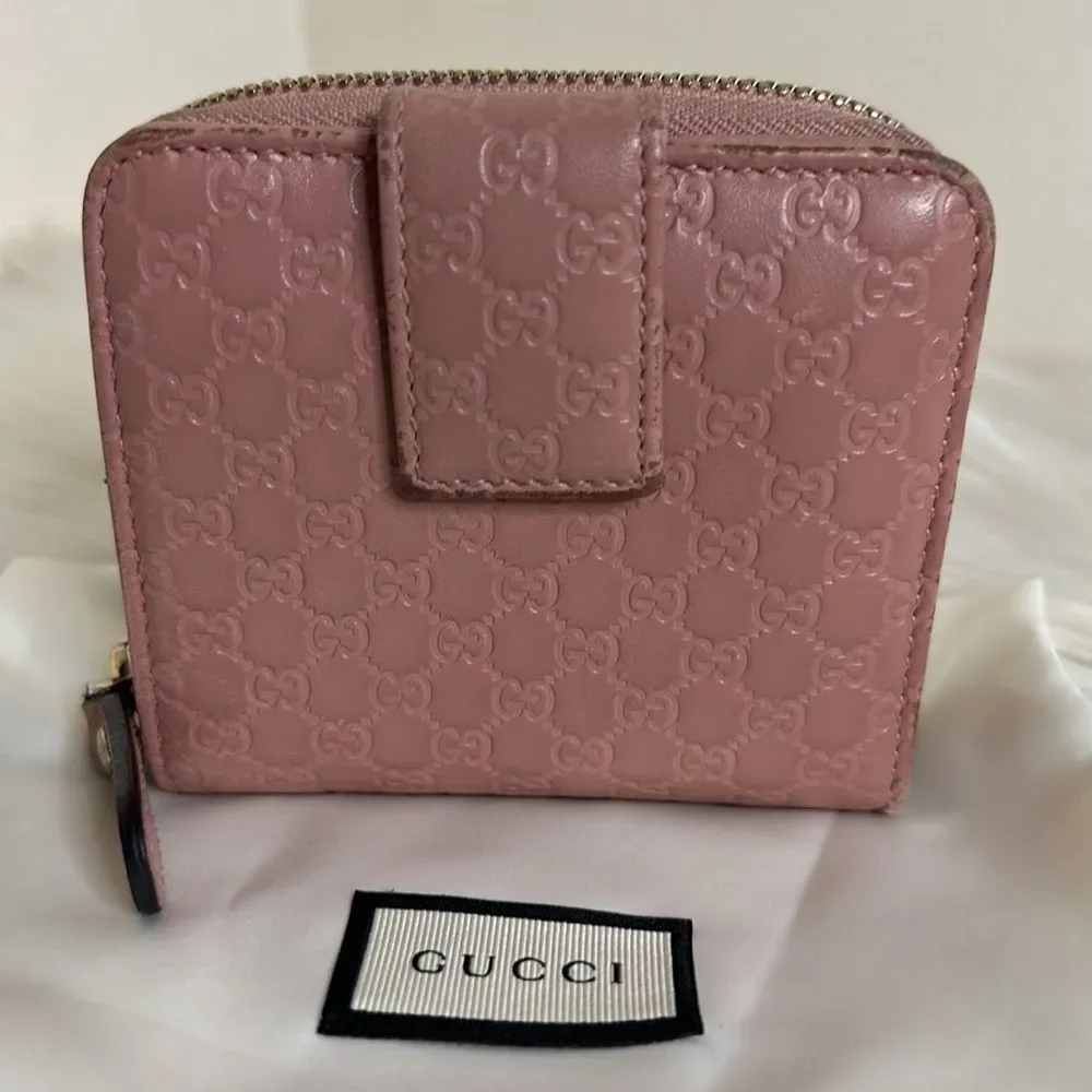 💯Authentic Gucci Guccissima Short Wallet🍀